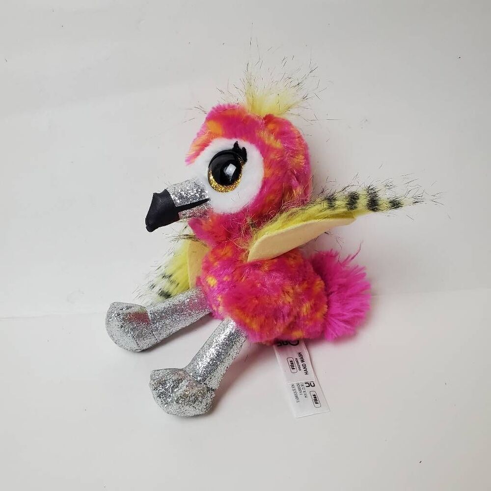 Zuru Coco Surprise Plush Neon Fliss Flamingo Bird Stuffed Plush
